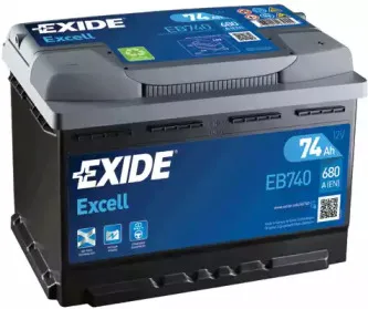 EB740 EXIDE Стартерная аккумуляторная батарея